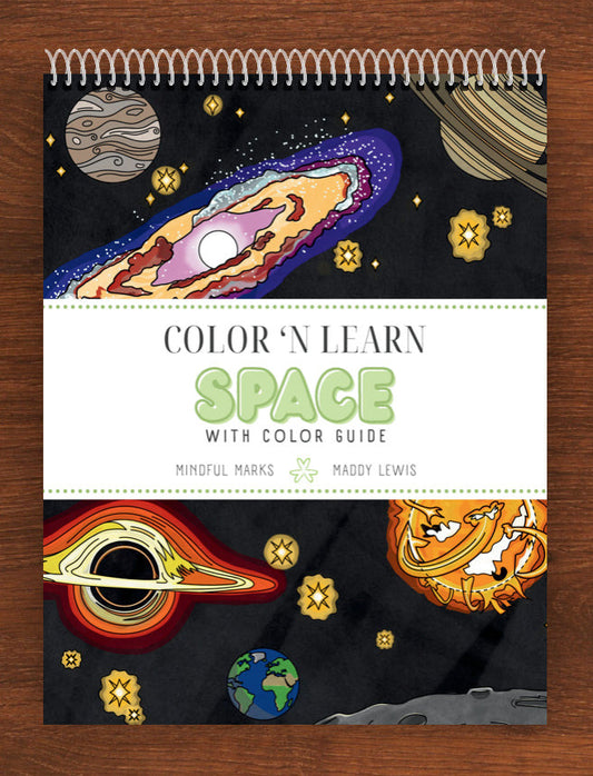 Color 'n Learn - Space with Color Guide